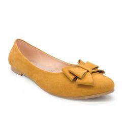 BALLERINAS  - Código: BAL28 MOSTAZA SUEDE-40