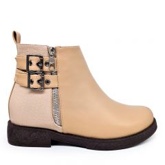 BOTÍN CORTO - Código: OUT BCO102 BEIGE