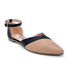 BALLERINAS - Código: FL63 NEGRO BEIGE
