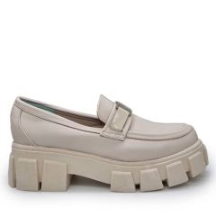 ZAPATOS MOCASINES - Código: ZM1-HUESO-39