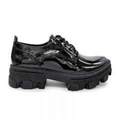ZAPATOS OXFORD - Código: ZO1 NEGRO CHAROL