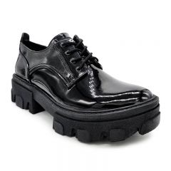 ZAPATOS OXFORD - Código: ZO1 NEGRO CHAROL