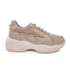 ZAPATILLAS URBANAS - Código:ZU34 BEIGE ENTERO