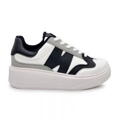 ZAPATILLAS URBANAS - Código: ZU42 BLANCO NEGRO